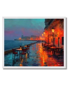 HAVANA LANTERN CAFE TERRACE - FRAMED