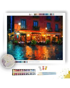 NAPLES LANTERN CAFE TERRACE - Paint by Numbers Full Kit