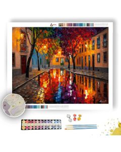 LISBON COBBLESTONE ALLEY REFLECTION - Paint by Numbers Full Kit