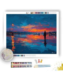 OSLO FISHERMAN AT TWILIGHT - Paint by Numbers Full Kit