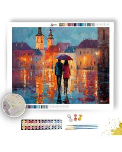 ZAGREB UMBRELLA COUPLE AFTER - Paint by Numbers Full Kit