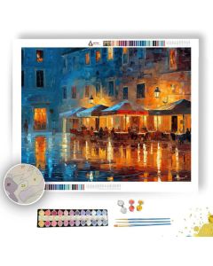 ZAGREB LANTERN CAFE TERRACE - Paint by Numbers Full Kit