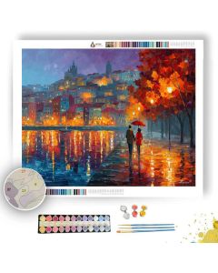 PORTO UMBRELLA COUPLE BENEATH - Paint by Numbers Full Kit