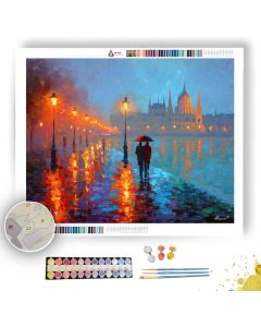 BUDAPEST UMBRELLA COUPLE IN - Paint by Numbers Full Kit