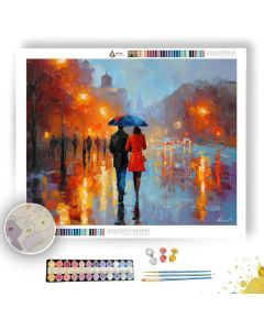 ZAGREB UMBRELLA COUPLE DURING - Paint by Numbers Full Kit