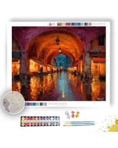 ZAGREB MARKET ARCHWAY GLOW - Paint by Numbers Full Kit