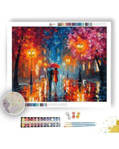 QUEBEC UMBRELLA COUPLE UNDER - Paint by Numbers Full Kit