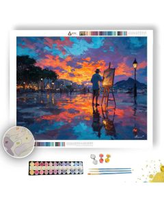RIO DE JANEIRO ARTIST AT EASEL - Paint by Numbers Full Kit