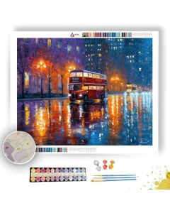 CHICAGO DOUBLE DECKER BUS - Paint by Numbers Full Kit