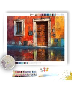 ROME OLD WOODEN DOOR - Paint by Numbers Full Kit