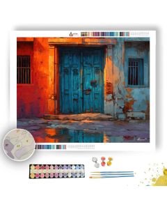MUMBAI OLD WOODEN DOOR - Paint by Numbers Full Kit