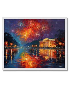 HANOI FIREWORKS OVER PALACE - FRAMED