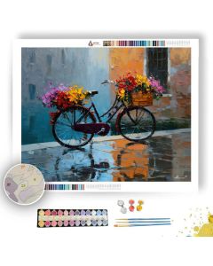 VENICE VINTAGE BICYCLE FLOWERS - Paint by Numbers Full Kit