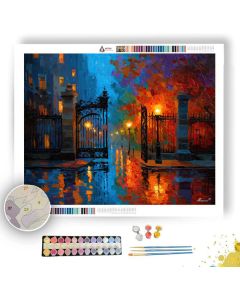 CHICAGO WROUGHT IRON GATE - Paint by Numbers Full Kit