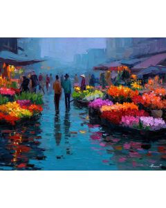 SAIGON FLOATING FLOWER MARKET