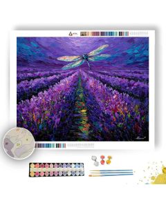 LAVENDER FIELD GUARDIAN - Paint by Numbers Full Kit