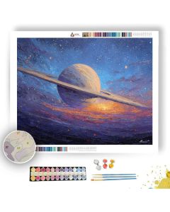 RINGED PLANET ASCEND - Paint by Numbers Full Kit