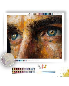 TRAIN WINDOW GLANCE - Paint by Numbers Full Kit