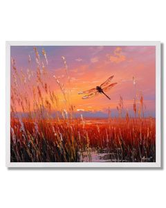 WINGS OVER AMBER MARSH - FRAMED
