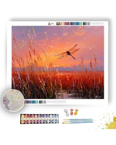 WINGS OVER AMBER MARSH - Paint by Numbers Full Kit