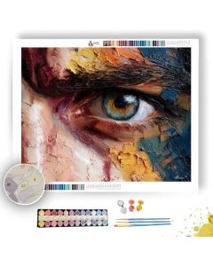 SILVER SPOTLIGHT GAZE - Paint by Numbers Full Kit
