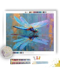 RIVER MIRROR DRIFT - Paint by Numbers Full Kit
