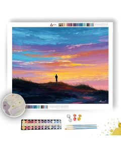 DUNE COURSE SILHOUETTE - Paint by Numbers Full Kit