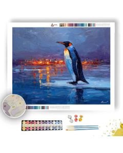 MIDNIGHT BLUE SHORE - Paint by Numbers Full Kit
