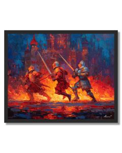FIRELIGHT FORTRESS CLASH - FRAMED