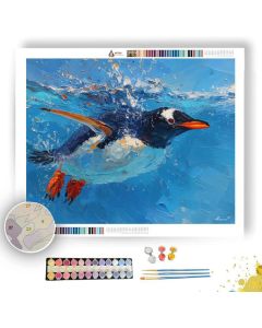 DIVE INTO AZURE - Paint by Numbers Full Kit