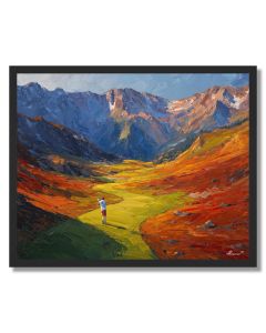 MOUNTAIN COURSE TURN - FRAMED