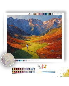MOUNTAIN COURSE TURN - Paint by Numbers Full Kit