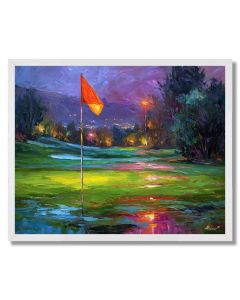 TWILIGHT GREEN GLOW - FRAMED