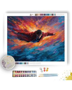 SKYFALL OVER ISLAND EDGE - Paint by Numbers Full Kit