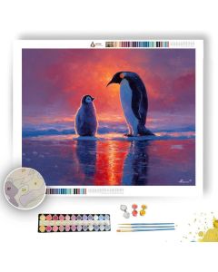 CHICK UNDER WARM GLOW - Paint by Numbers Full Kit