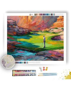 DESERT GREEN OASIS - Paint by Numbers Full Kit