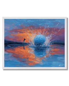 WATER HAZARD SPLASH - FRAMED