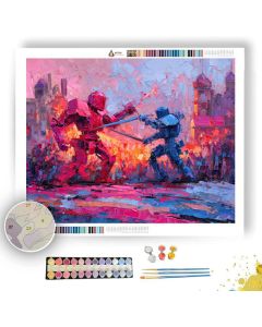 CANDY DISTRICT SHOWDOWN - Paint by Numbers Full Kit