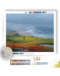 MIST OVER LINKS GREEN - Paint by Numbers Full Kit