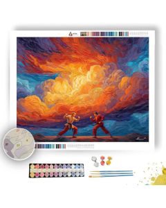 LAST CIRCLE UNDER EMBER CLOUDS - Paint by Numbers Full Kit