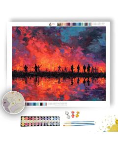 ELECTRIC MARSH SKIRMISH - Paint by Numbers Full Kit