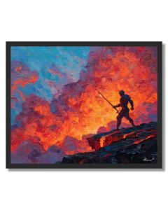 VOLCANIC EDGE STAND - FRAMED