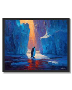 CANYON OF ICE - FRAMED