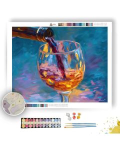 WINE POUR REFLECTION - Paint by Numbers Full Kit