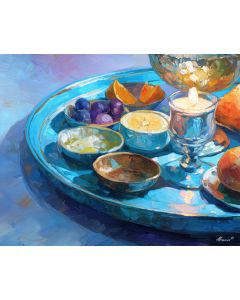 SEDER PLATE CLOSEUP