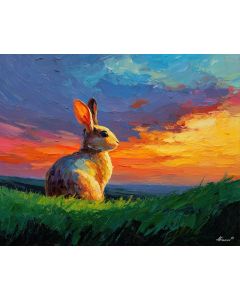 SPRING HILLSIDE BUNNY