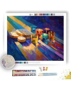 PASSOVER LIGHT STRIPE - Paint by Numbers Full Kit