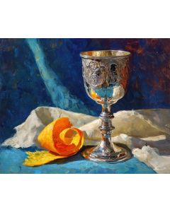 KIDDUSH CUP AND ORANGE PEEL