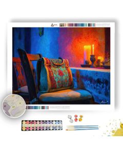 AFIKOMAN BAG ON CHAIR - Paint by Numbers Full Kit