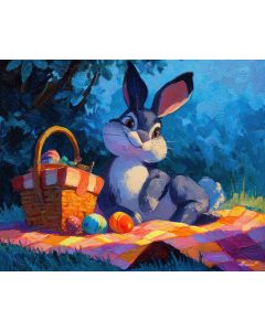 CARTOON BUNNY PICNIC